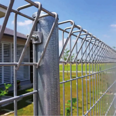 Ornamental Galvanized Outdoor  Welded BRC Mesh Fence/Roll Top Garden Security fence